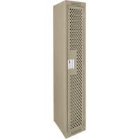 Casiers Clean Line, 12" x 15" x 72", Acier, Beige, Rivet (assembl&eacute;), Perfor&eacute; Northern Industrial Supply Inc.