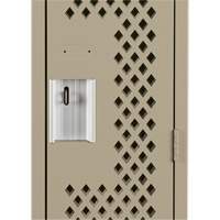 Casiers Clean Line, 12" x 15" x 72", Acier, Beige, Rivet (assembl&eacute;), Perfor&eacute; Northern Industrial Supply Inc.
