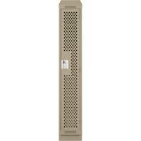 Casiers Clean Line, 12" x 18" x 82", Acier, Beige, Rivet (assembl&eacute;), Perfor&eacute; Northern Industrial Supply Inc.