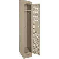 Casiers Clean Line, 12" x 18" x 82", Acier, Beige, Rivet (assembl&eacute;), Perfor&eacute; Northern Industrial Supply Inc.
