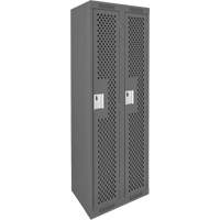 Casiers Clean Line, Bloc de 2, 24" x 12" x 72", Acier, Charbon, Rivet (assembl&eacute;), Perfor&eacute; Northern Industrial Supply Inc.
