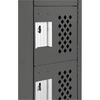 Assembled Lockerettes Clean Line Perforated Economy Lockers, 6 -tier, 18" x 72" x 12", Steel Northern Industrial Supply Inc.