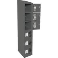 Petits casiers &eacute;conomiques assembl&eacute;s et perfor&eacute;s Clean Line, 6 niveaux, 18" x 72" x 12", Acier Northern Industrial Supply Inc.