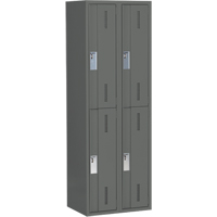 Casiers robustes Concorde, 2 niveaux, Bloc de 2, 24" x 18" x 72", Acier, Charbon, Soud&eacute; (assembl&eacute;) Northern Industrial Supply Inc.