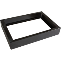 All-Welded Concorde - Heavy-Duty Lockers Recessed Base, 2 Banks, 4" H x 24" W x 17" D, Black, Steel Northern Industrial Supply Inc.