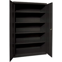 Armoires de rangement Hi-Boy profondes, Acier, 4 Tablettes, 72" h x 36" la x 24" P, Noir Northern Industrial Supply Inc.