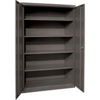 Armoires de rangement Hi-Boy profondes, Acier, 4 Tablettes, 72" h x 36" la x 24" P, Charbon Northern Industrial Supply Inc.