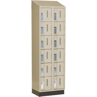 Casiers robustes Concorde, 6 niveaux, Bloc de 2, 24" x 18" x 82", Acier, Beige, Soud&eacute; (assembl&eacute;) Northern Industrial Supply Inc.