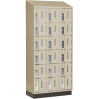 Concorde Heavy-Duty Lockers, 6 -tier, Bank of 3, 36" x 18" x 82", Steel, Beige, Welded (Assembled) Northern Industrial Supply Inc.