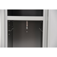 Lockers, 2 -tier, Bank of 2, 24" x 18" x 72", Steel, Grey, Knocked Down Northern Industrial Supply Inc.