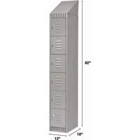 Casiers, 6 niveaux, 12" x 18" x 82", Acier, Gris, D&eacute;mont&eacute; Northern Industrial Supply Inc.