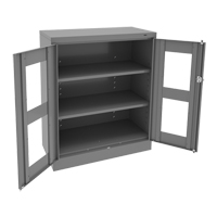 Armoire &agrave; hauteur de comptoir C-Thru, Acier, 2 Tablettes, 42" h x 36" la x 18" p Northern Industrial Supply Inc.