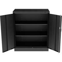 Armoire standard &agrave; hauteur de comptoir, Acier, 2 Tablettes, 42" h x 36" la x 18" P, Noir Northern Industrial Supply Inc.