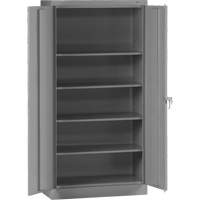 Armoire de rangement standard, Acier, 4 Tablettes, 72" h x 36" la x 18" P, Gris Northern Industrial Supply Inc.