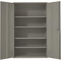 Armoire de rangement Hi-Boy tr&egrave;s large, Acier, 4 Tablettes, 72" h x 48" la x 24" P, Gris Northern Industrial Supply Inc.