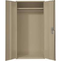 Wardrobe Storage Cabinet, Steel, 36" W x 18" D x 72" H, Beige Northern Industrial Supply Inc.