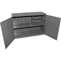 Abrasive Accessory Cabinet, Steel, 2 Drawers, 33-3/4" x 11-7/8" x 23-7/8", Grey Northern Industrial Supply Inc.