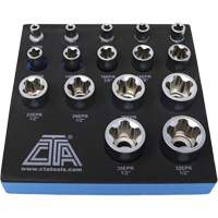 5-Point EPR Torx Socket Set, 16 Pieces, 1/4"/3/8"/1/2" Drive Size Northern Industrial Supply Inc.