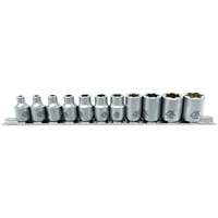 Flat-Cut E-"Star" Socket Set, 11 Pieces, 3/8" Drive Size Northern Industrial Supply Inc.