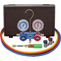 Automotive Manifold Gauge Set with Mini Dye Injector & Manual Couplers Northern Industrial Supply Inc.