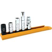 Chrome Finish Socket Set with Rail, 5 Pieces, 1/4" Drive Size Northern Industrial Supply Inc.