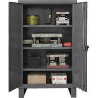 Extra Heavy-Duty Cabinet, Steel, 3 Shelves, 66" H x 60" W x 24" D, Grey Northern Industrial Supply Inc.