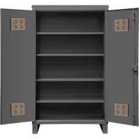 Heavy-Duty Outdoor Cabinet, Steel, 4 Shelves, 78" H x 60" W x 24" D, Grey Northern Industrial Supply Inc.