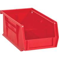 Hook-On Bins, 4" W x 3" H x 7" D, Red, 10 lbs. Capacity Northern Industrial Supply Inc.