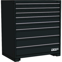 Armoire &agrave; tiroirs modulaire, 8 tiroirs, 60" la x 24" p x 40" h, Noir Northern Industrial Supply Inc.