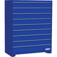 Armoire &agrave; tiroirs modulaire, 9 tiroirs, 30" la x 24" p x 60" h, Bleu Northern Industrial Supply Inc.