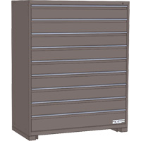 Armoire &agrave; tiroirs modulaire, 9 tiroirs, 24" la x 24" p x 60" h, Gris Northern Industrial Supply Inc.
