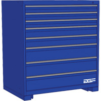 Armoire &agrave; tiroirs modulaire, 8 tiroirs, 24" la x 24" p x 40" h, Bleu Northern Industrial Supply Inc.