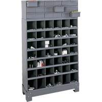 Modular Small Parts Storage Unit, Steel, 18 Drawers, 33-3/4" x 12-1/4" x 58-5/8", Grey Northern Industrial Supply Inc.