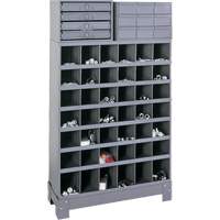 Modular Small Parts Storage Unit, Steel, 13 Drawers, 33-3/4" x 12-1/4" x 59", Grey Northern Industrial Supply Inc.