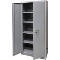 Storage Cabinet, Steel, 4 Shelves, 66" H x 30" W x 15" D, Grey Northern Industrial Supply Inc.