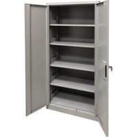 Armoire de rangement, Acier, 4 Tablettes, 78" h x 36" la x 24" P, Gris Northern Industrial Supply Inc.