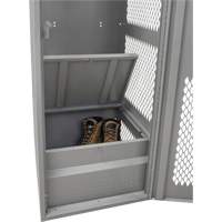 Gear Locker with Door, Steel, 24" W x 18" D x 72" H, Grey Northern Industrial Supply Inc.