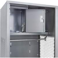 Gear Locker, Steel, 24" W x 24" D x 72" H, Grey Northern Industrial Supply Inc.