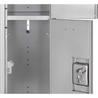 Lockers, 3 -tier, 12" x 18" x 86", Steel, Grey, Knocked Down Northern Industrial Supply Inc.