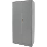 Combination Storage Cabinet, 36" W x 18" D x 72" H, Grey Northern Industrial Supply Inc.