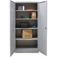 Hi-Boy Storage Cabinet, Steel, 4 Shelves, 72" H x 36" W x 18" D, Grey Northern Industrial Supply Inc.
