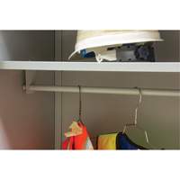 Wardrobe Storage Cabinet, Steel, 36" W x 18" D x 72" H, Grey Northern Industrial Supply Inc.