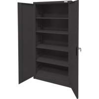 Armoire d'entreposage, Acier, 4 Tablettes, 78" h x 36" la x 24" P, Noir Northern Industrial Supply Inc.