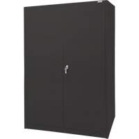 Armoire d'entreposage, Acier, 4 Tablettes, 78" h x 48" la x 24" P, Noir Northern Industrial Supply Inc.