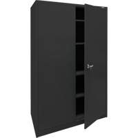 Armoire d'entreposage, Acier, 4 Tablettes, 78" h x 48" la x 24" P, Noir Northern Industrial Supply Inc.