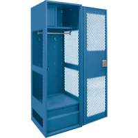 Gear Locker with Door, Steel, 24" W x 18" D x 72" H, Dark Blue Northern Industrial Supply Inc.