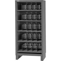 Heavy-Duty Open Front Cabinet with Dividers, Steel, 0 Drawers, 36" x 24" x 78", Grey Northern Industrial Supply Inc.