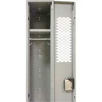 Casiers ventil&eacute;s, Bloc de 3, 36" x 18" x 88", Acier, Gris, D&eacute;mont&eacute;, Perfor&eacute; Northern Industrial Supply Inc.
