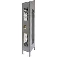 Casiers ventil&eacute;s, 12" x 18" x 88", Acier, Gris, D&eacute;mont&eacute;, Perfor&eacute; Northern Industrial Supply Inc.