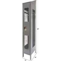Casiers ventil&eacute;s, 12" x 18" x 88", Acier, Gris, D&eacute;mont&eacute;, Perfor&eacute; Northern Industrial Supply Inc.
